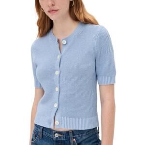 Alex Mill Textured Blue Elle Sweater Cardigan Size XS